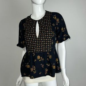 Woman's Madewell floral Acorn Graphic Top